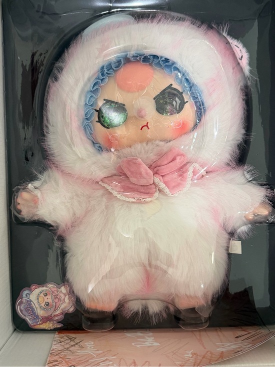 Baby Three Other - Baby Three AI 800 % Confirmed Pink Fluffy Ram With Green Liquid Glitter Eyes
